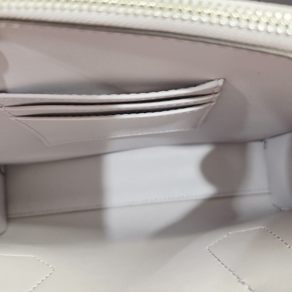 MICHAEL KORS MAPLE STUD OPTIC LAVANDER LEATHER MEDIUM SATCHEL BAG - Picture 8 of 10